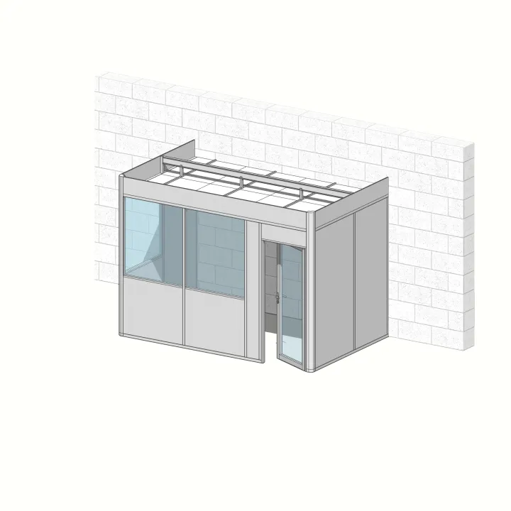 Visuel Cabine 3 faces 3,90m x 2,40m (9m²) 