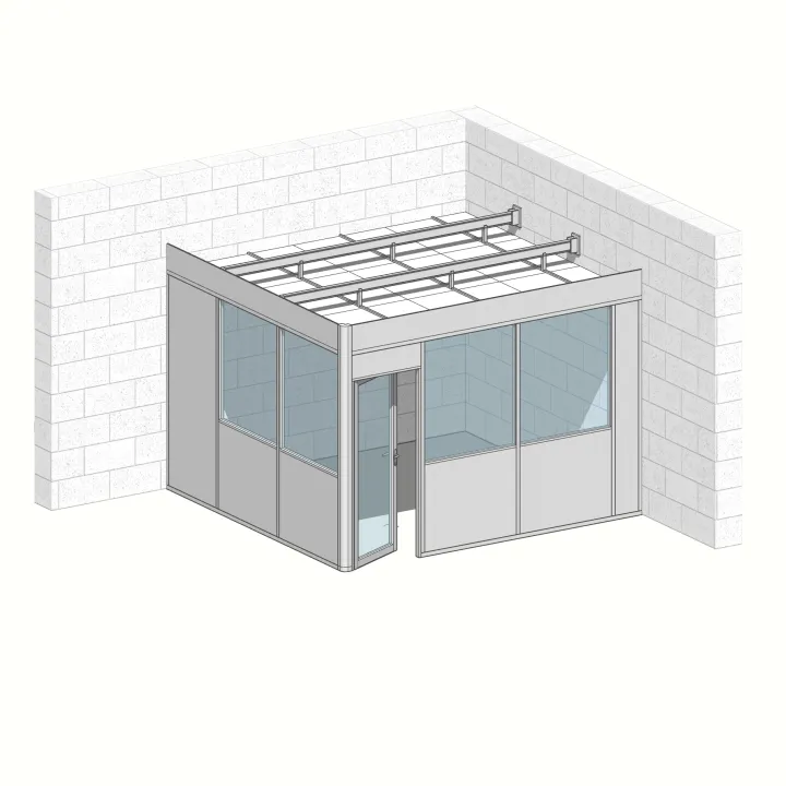 Visuel Cabine 2 faces 3,90 m x 3,60m (14m²)  