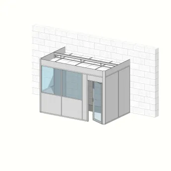 Cabine 3 faces 3,90m x 2,40m (9m²) 