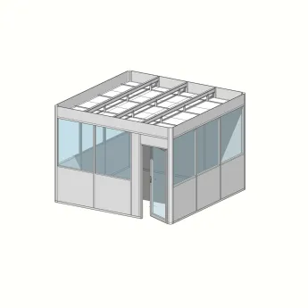 Cabine 4 faces 3,90 m x 3,90m (15m²)