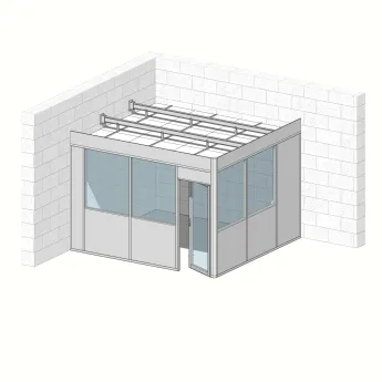 Cabine 2 faces 3,90 m x 3,60m (14m²)  