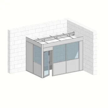 Cabine 2 faces 3,90m x 2,40m (9m²) 
