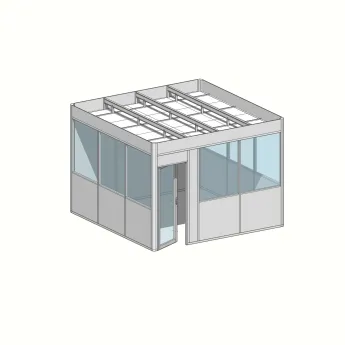 Cabine 4 faces 3,90 m x 3,90m (15m²)