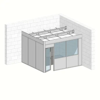 Cabine 2 faces 3,90 m x 3,60m (14m²)  