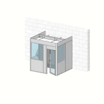 Cabine 3 faces 2,65 m x 2,40m (6m²) 