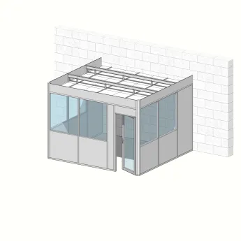 Cabine 3 faces 3,90m x 3,60m (14m²)