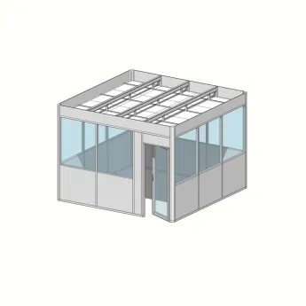 Cabine 4 faces 3,90 m x 3,90m (15m²)