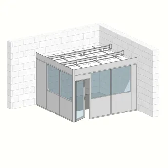 Cabine 2 faces 3,90 m x 3,60m (14m²)  