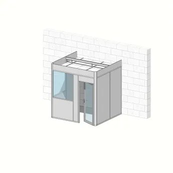 Cabine 3 faces 2,65 m x 2,40m (6m²) 