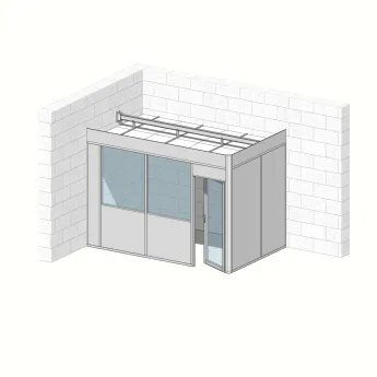 Cabine 2 faces 3,90m x 2,40m (9m²) 