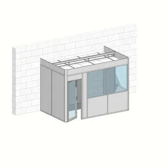 Cabine 3 faces 3,90m x 2,40m (9m²) 