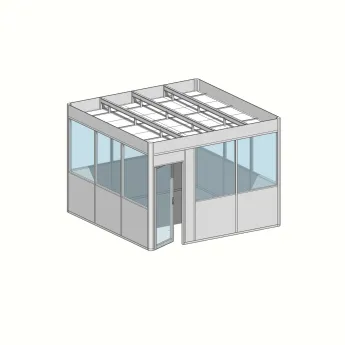 Cabine 4 faces 3,90 m x 3,90m (15m²)