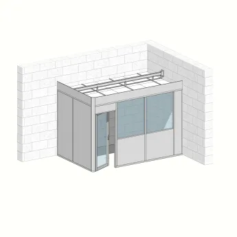 Cabine 2 faces 3,90m x 2,40m (9m²) 
